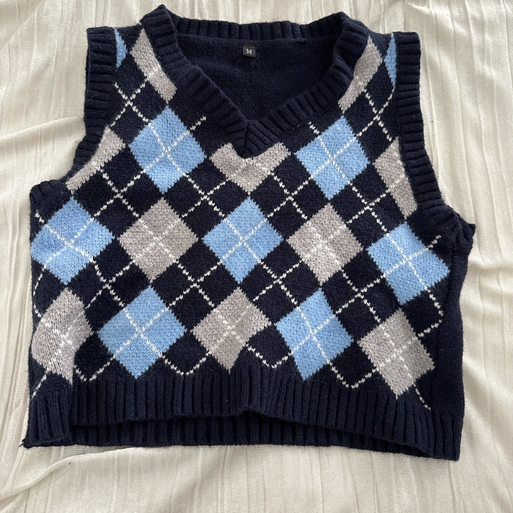 Argyle sweater vest